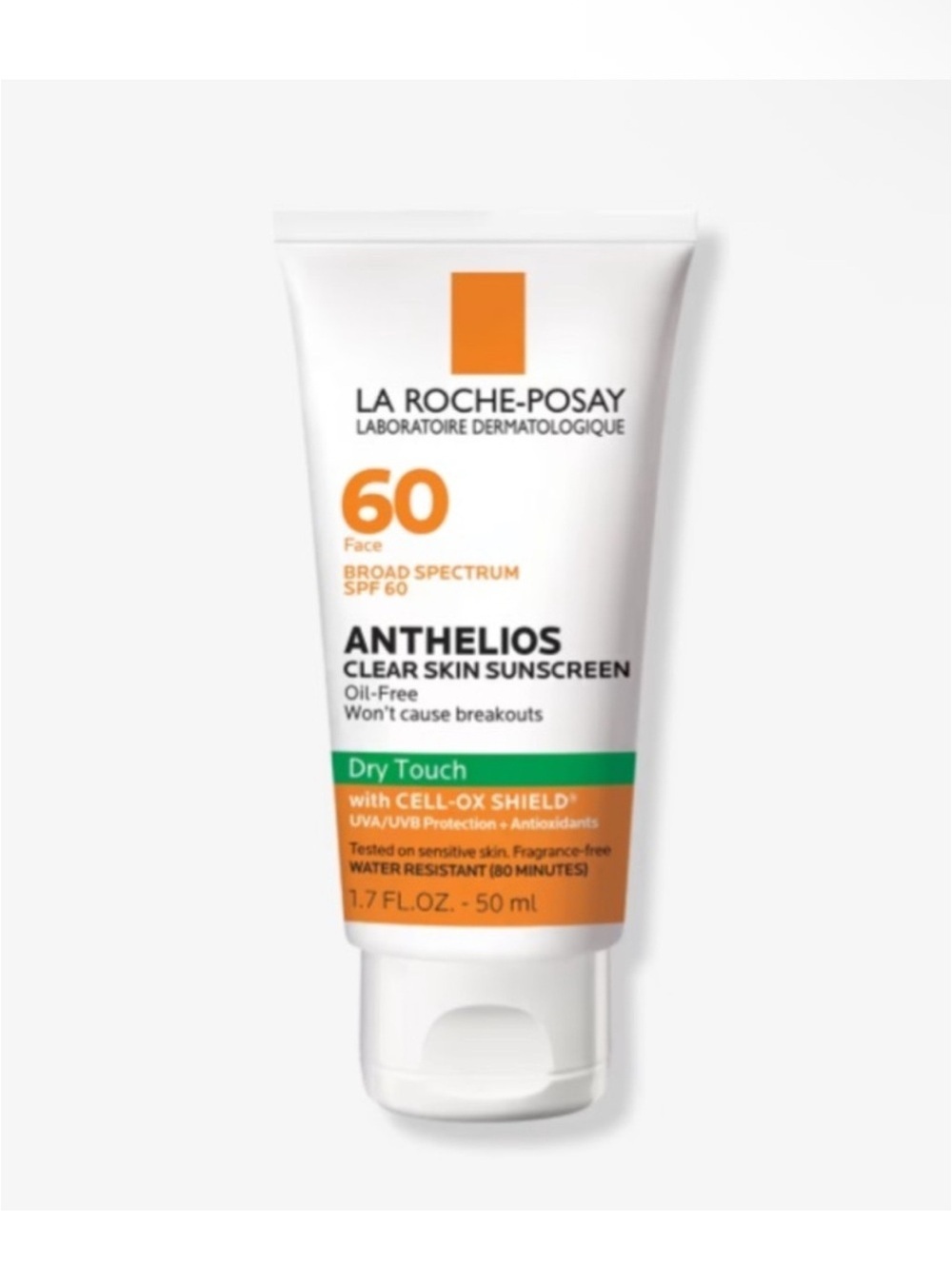 La Roche Posay Anthelios Clear Skin Dry Touch Face Sunscreen SPF 60 1.7 oz NEW
